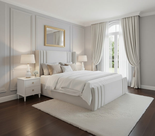 Obsidian Crest Bed | 50+ Fabric Options