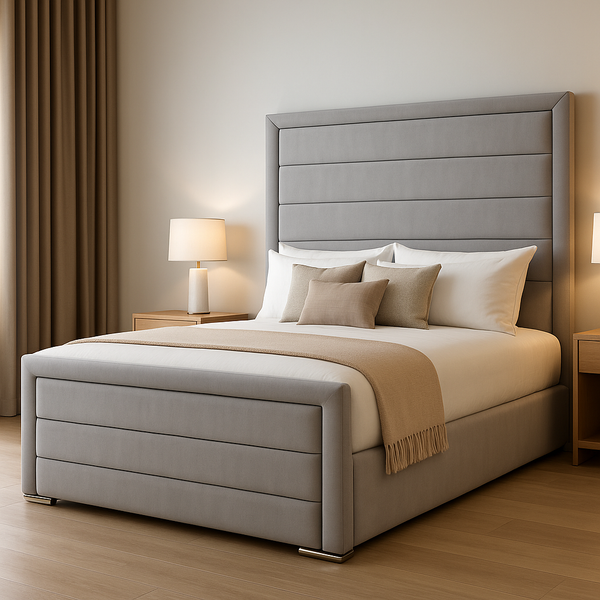 Aurora Luxe Bed – Premium Upholstered Bed Frame