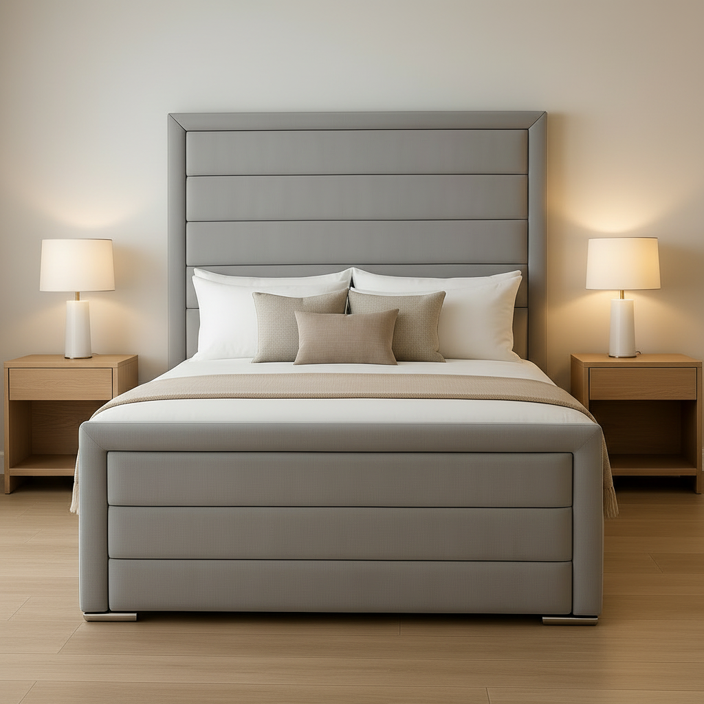 Aurora Luxe Bed – Premium Upholstered Bed Frame