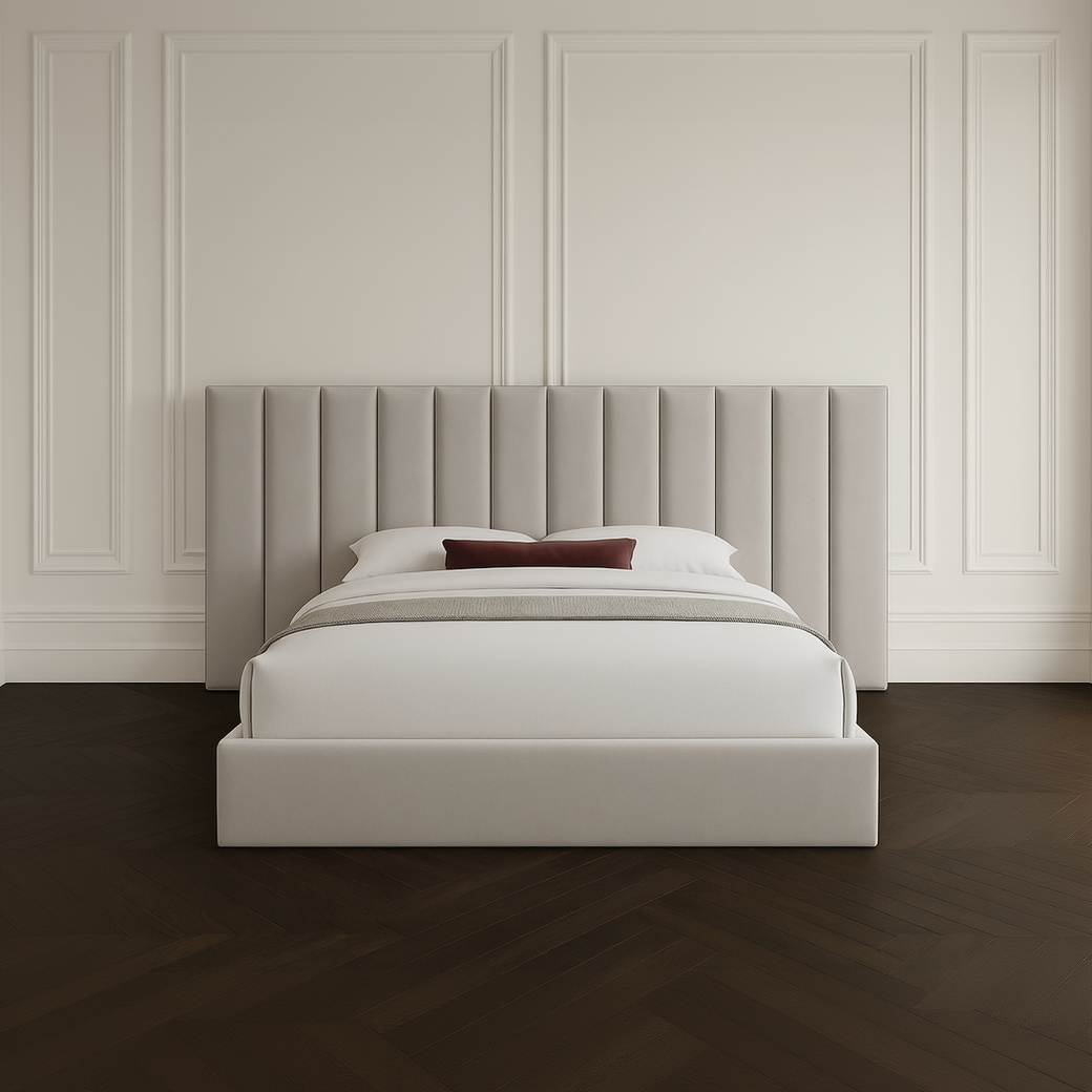 The Verona Extended Panel Bed (2 piece headboard)