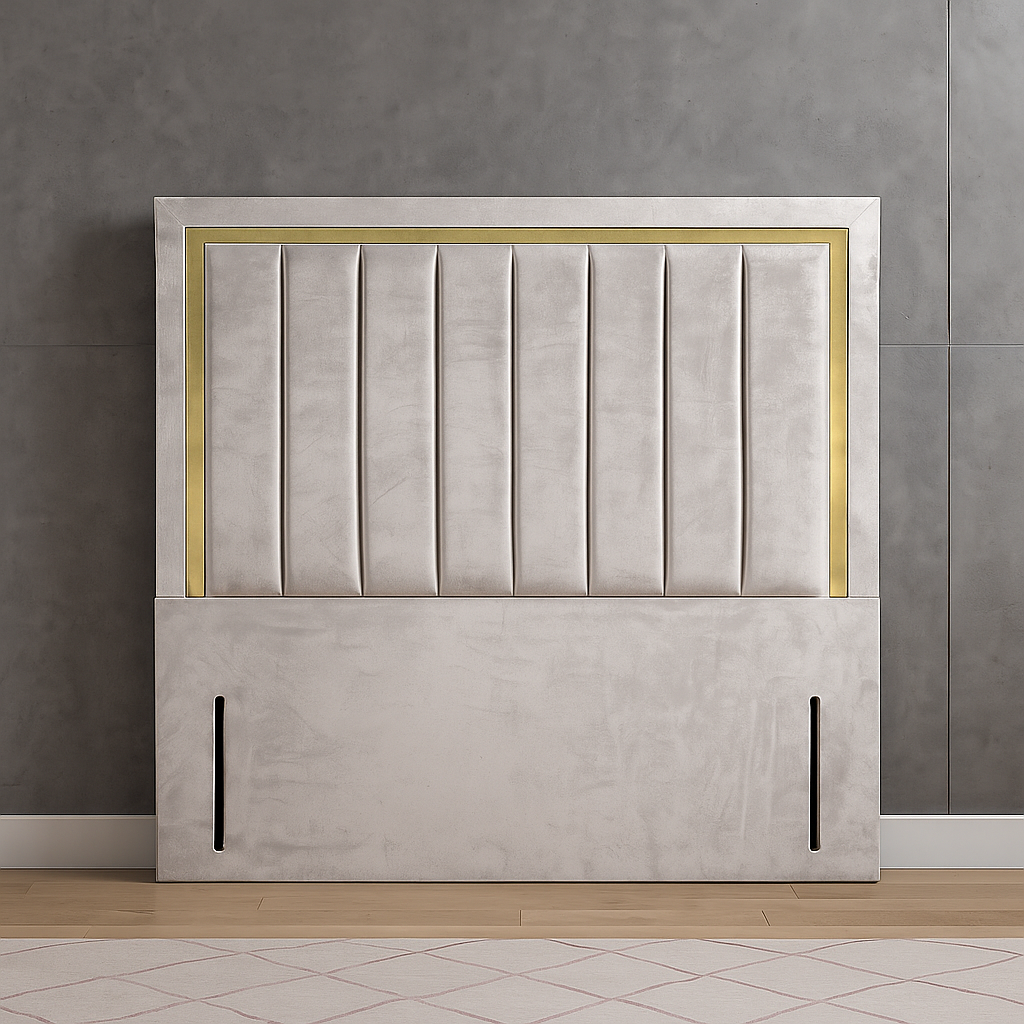 Washington Gold Trim Floor standing Headboard