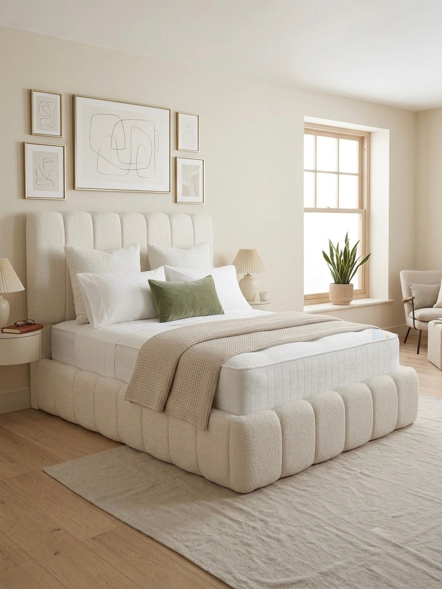 Monaco Boucle Bed | Choose Your Custom Size