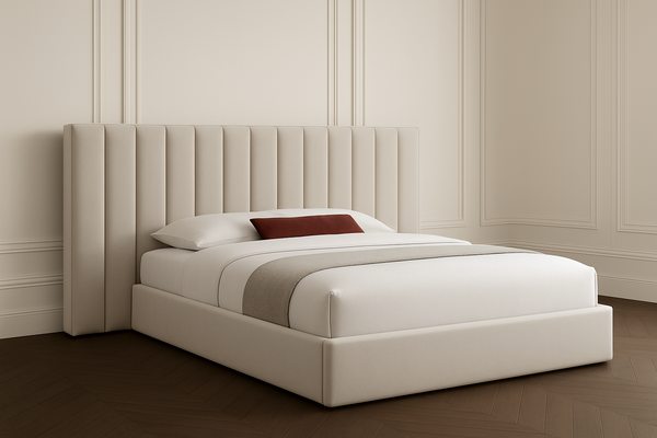 The Verona Extended Panel Bed (2 piece headboard)