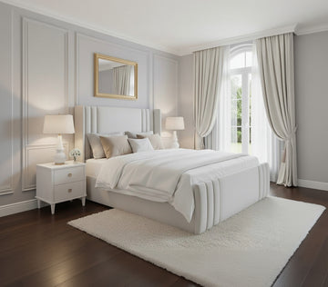 Obsidian Crest Bed | 50+ Fabric Options