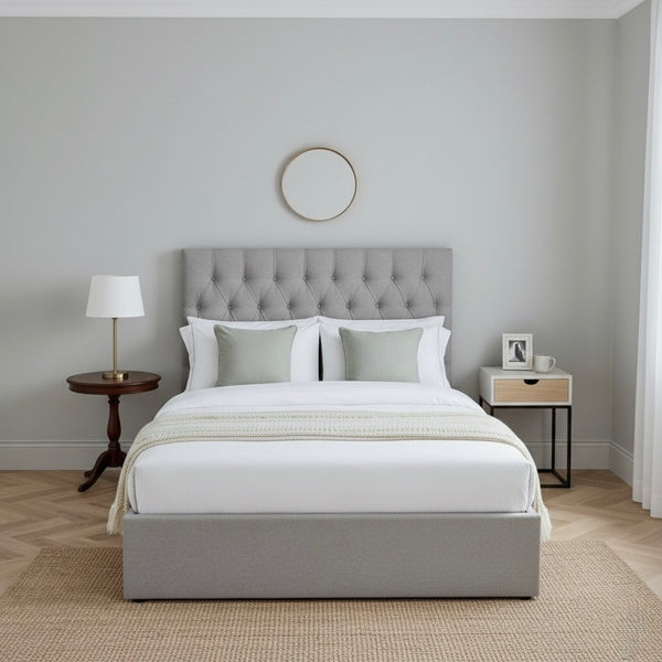 Astra Noir Bed – Modern Upholstered Bed