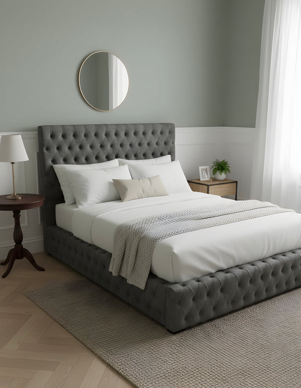 Onyx Royale Bed – Bold Upholstered Bed Frame