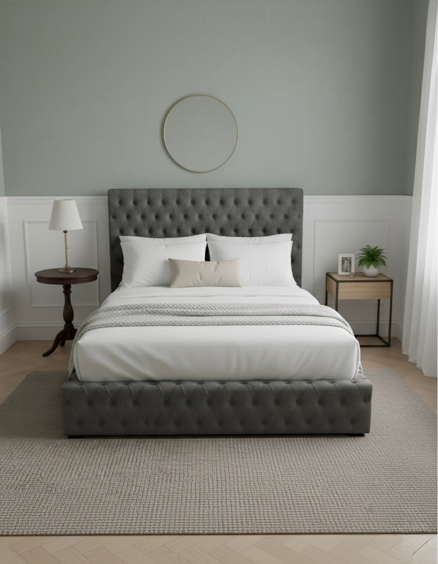 Onyx Royale Bed – Bold Upholstered Bed Frame