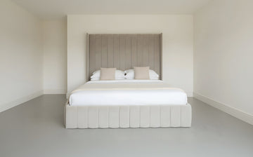 Haven Panel Bed – Modern Upholstered Panel Bed Frame