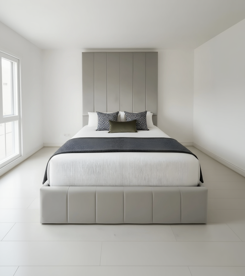 Altero Luxe Bed – Elegant Upholstered Panel Bed