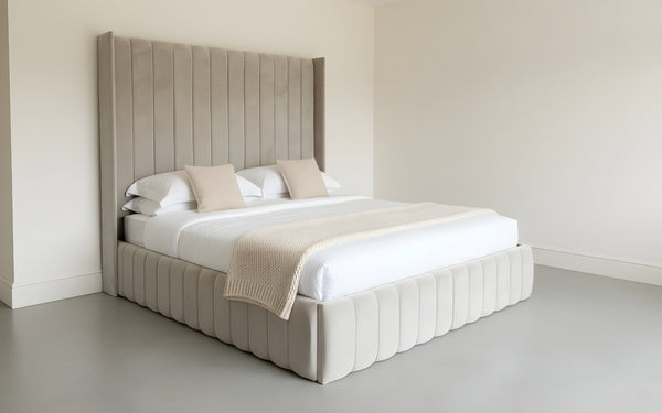 Haven Panel Bed – Modern Upholstered Panel Bed Frame
