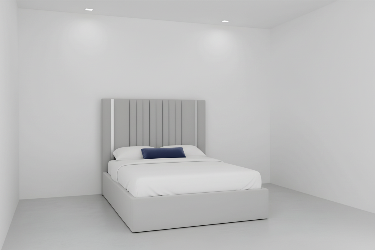 Caldera Strip Bed – Modern Upholstered Bed