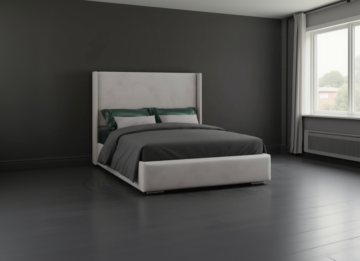 CloudNine Luxury Wingback Bed – with Optional Storage