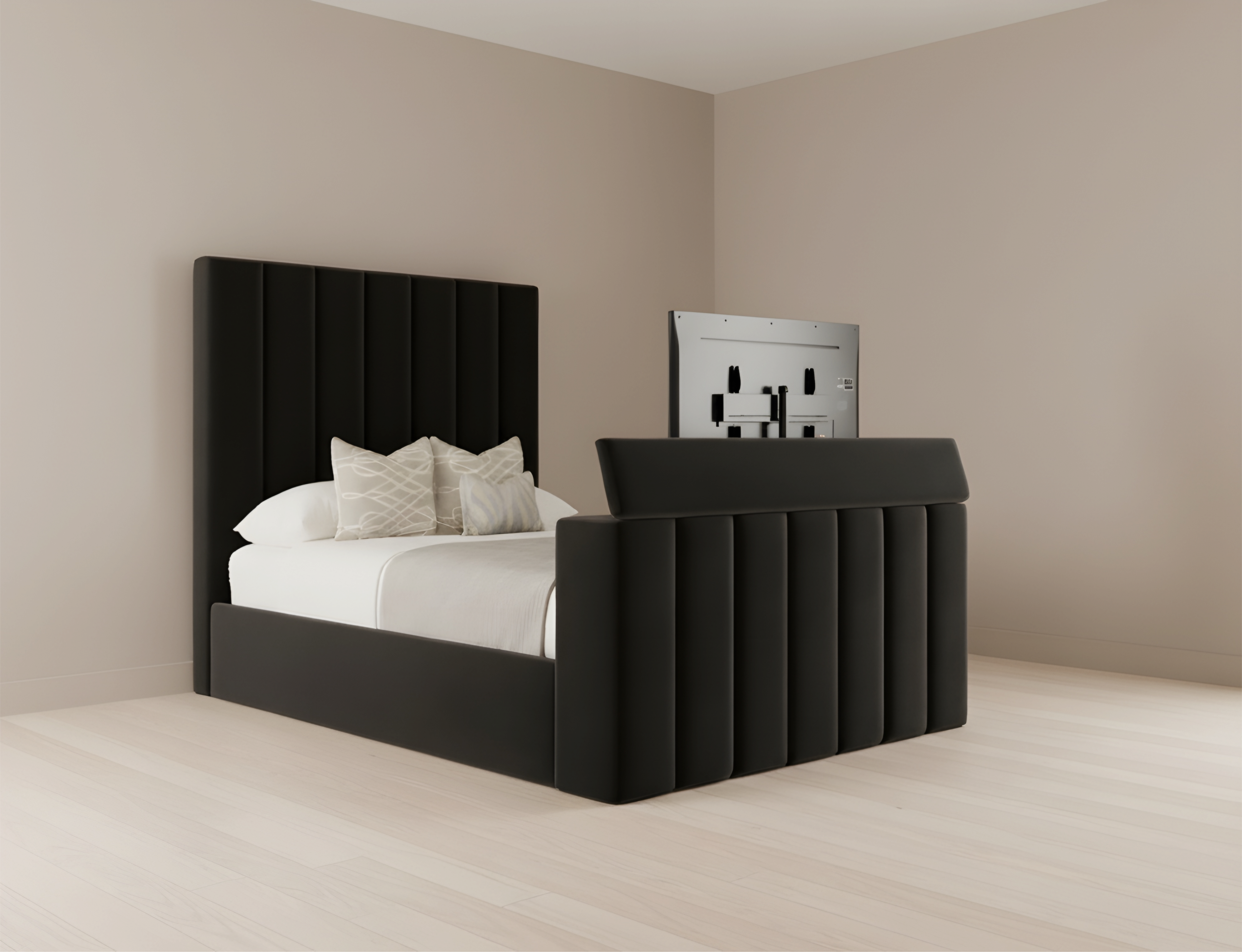 Solara Deluxe TV Bed – Premium Bedroom Design