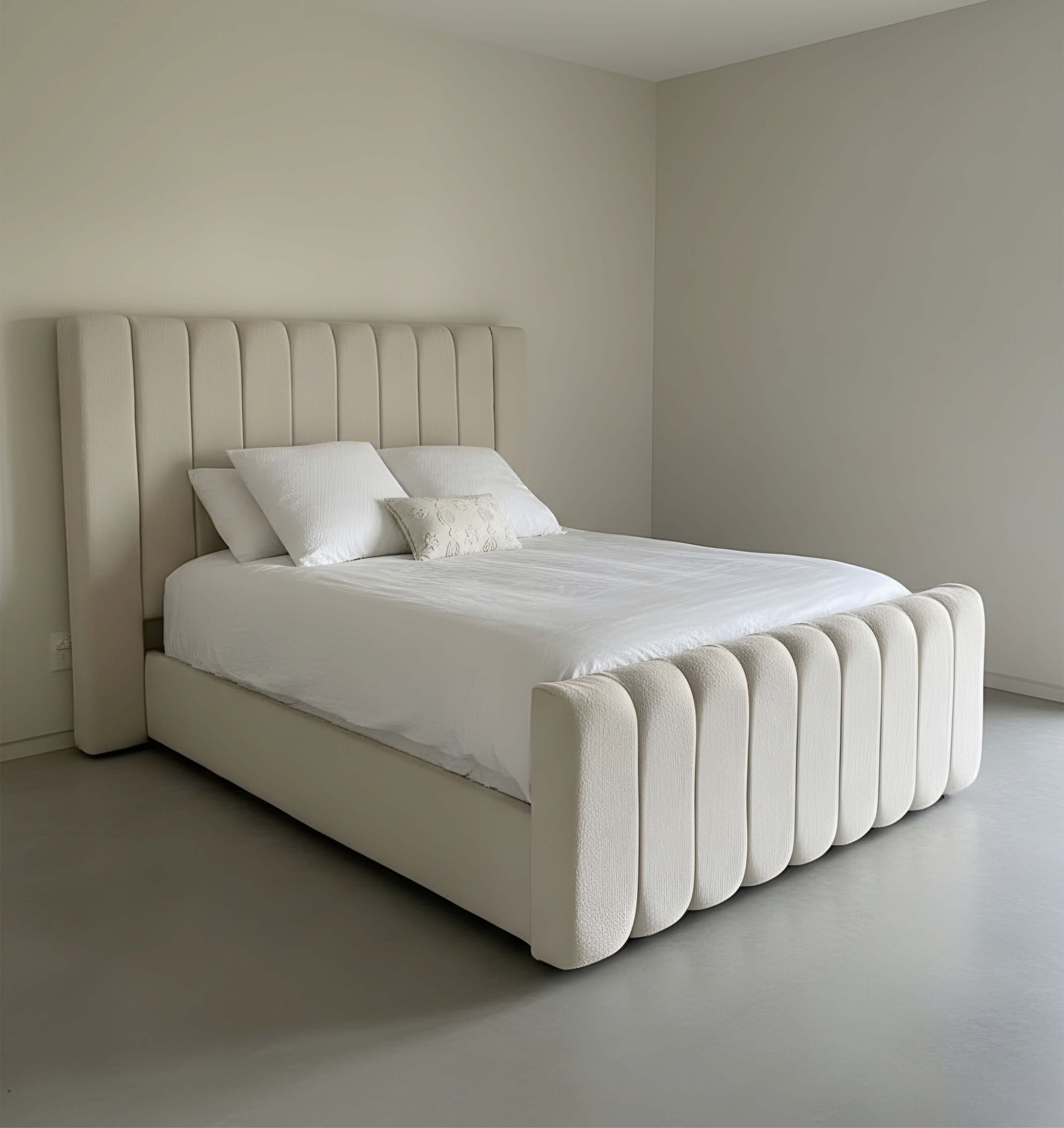 Opula Grand Bed – Premium padded Line Design
