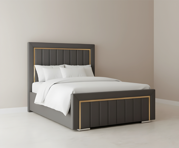 Modena Supreme Bed – Stylish Strip Border design