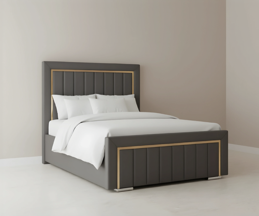 Modena Supreme Bed – Stylish Strip Border design