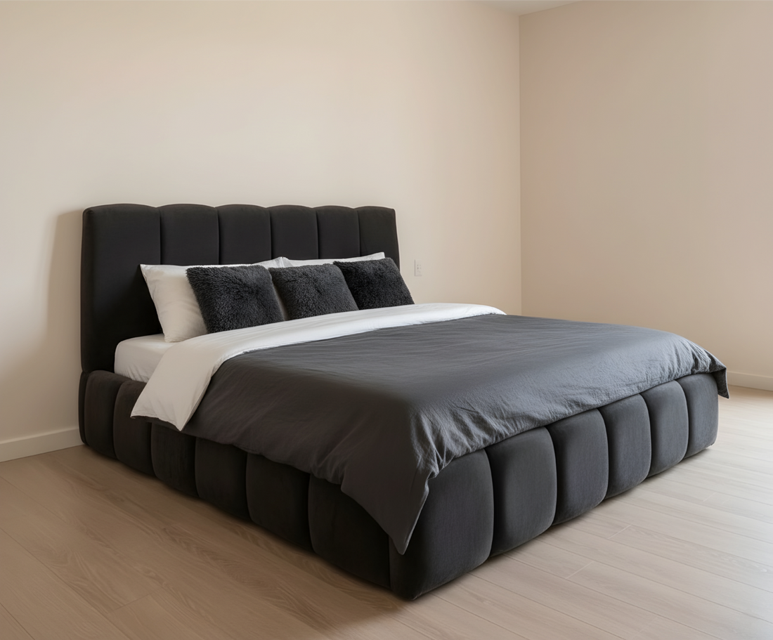 Serenity Plush Bed – Elegant Bedroom Centrepiece