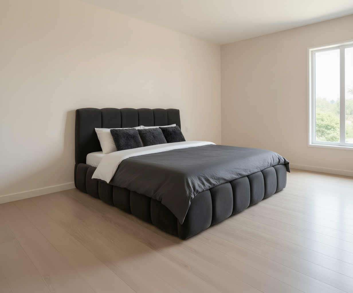 Serenity Plush Bed – Elegant Bedroom Centrepiece
